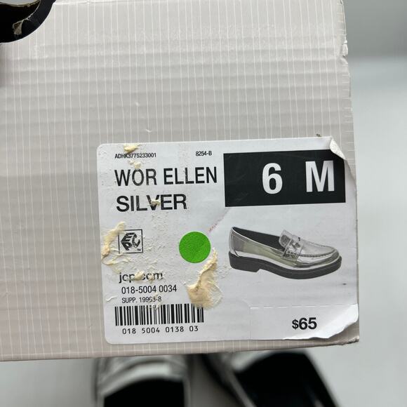Worthington Ellen Womens Round Closed Toe Loafers Silver Size 6M - Picture 11 of 13